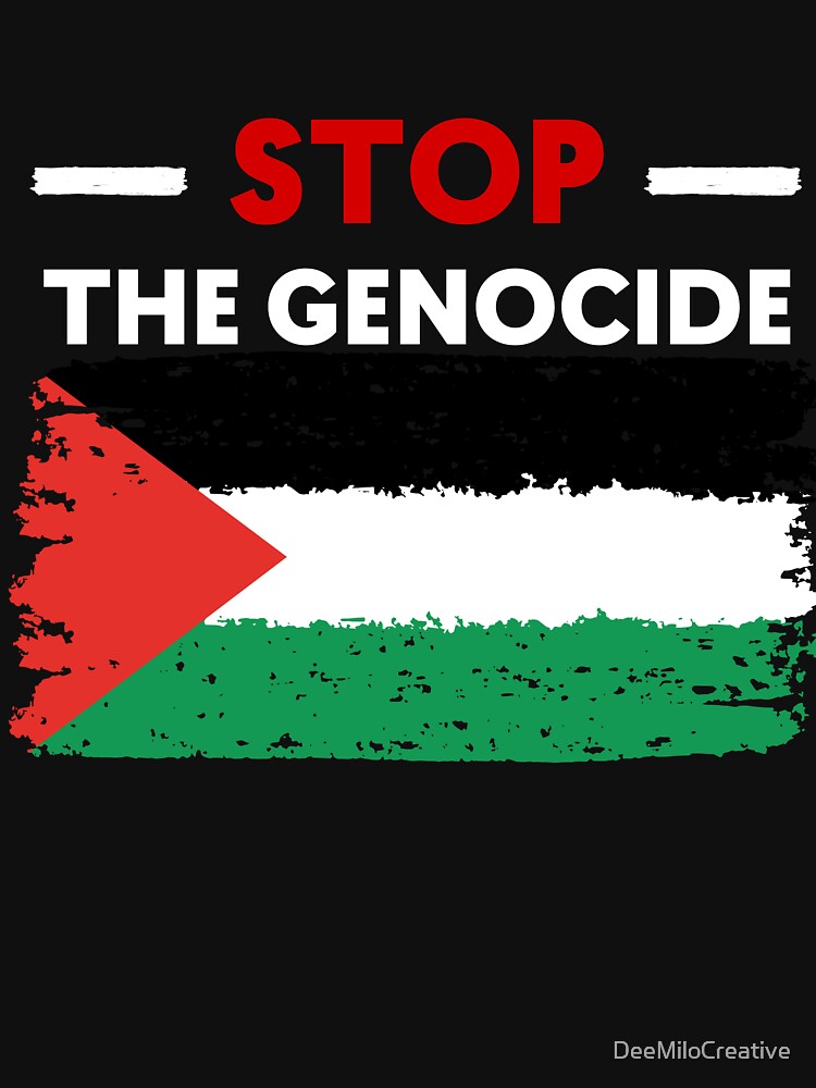 Free Palestine stop the genocide peace in gaza by DeeMiloCreative