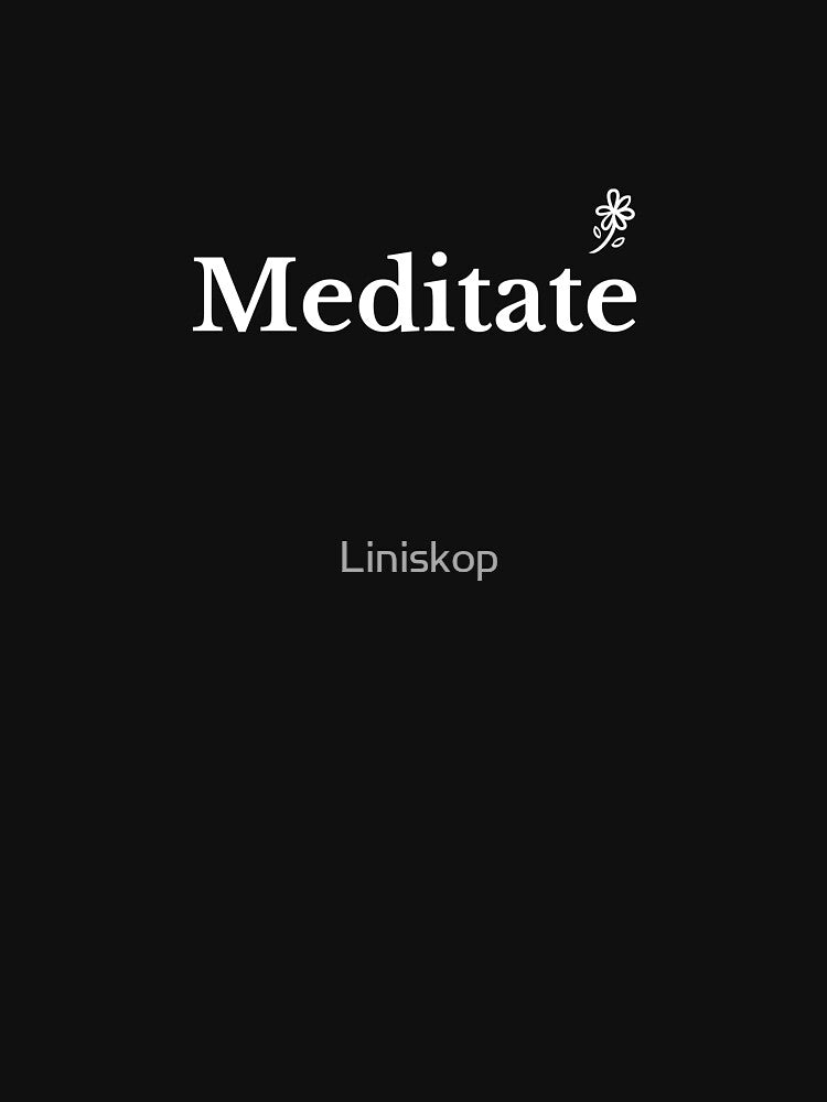 Meditate - Yoga Design by Liniskop
