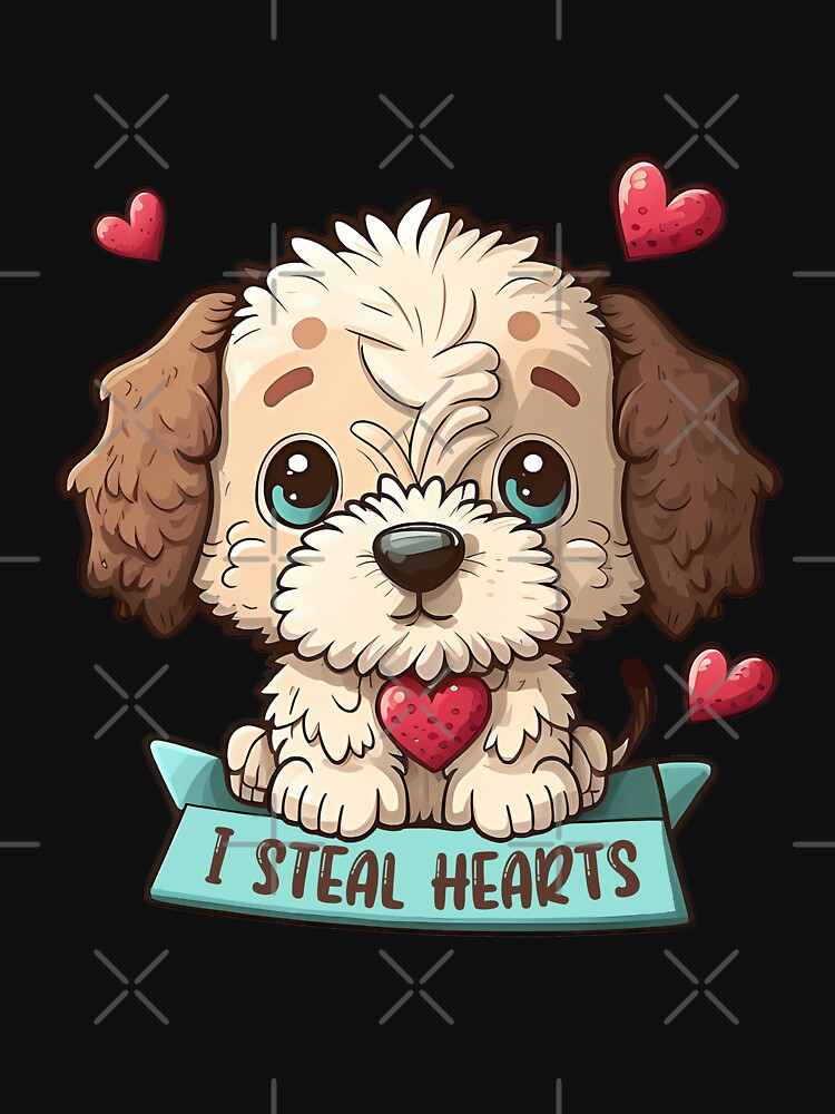 I Steal Hearts Dog Lover Valentine Day Dog by Vexel Studio