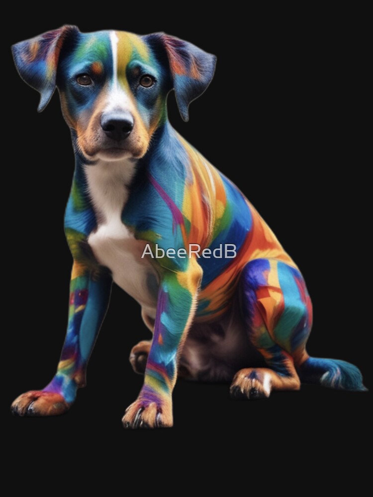 Dog AI colorful by AbeeRedB