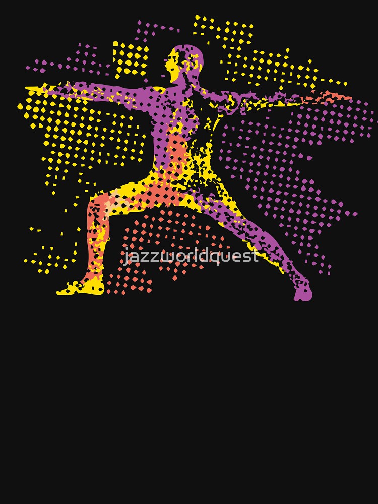 Abstract Colorful Concept Yoga Pose by jazzworldquest