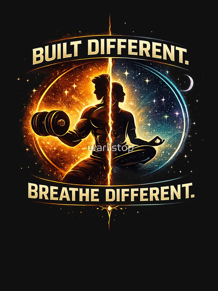 Built Different. Breathe Different. – Strength Meets Stillness Design by warlistop