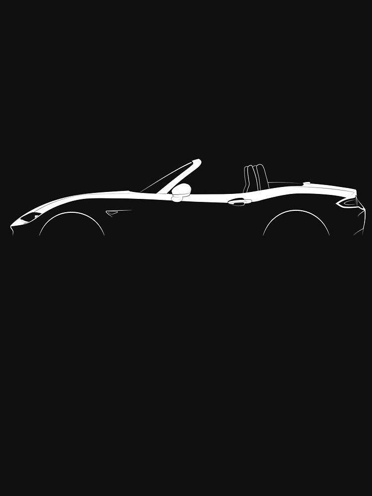 MX-5 Miata ND (White) by Car Silhouettes