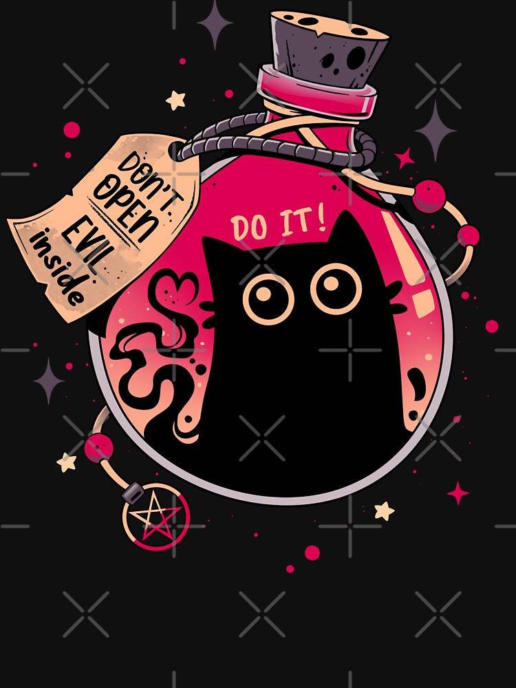 Bottled Menace - Evil Black Cat by Snouleaf