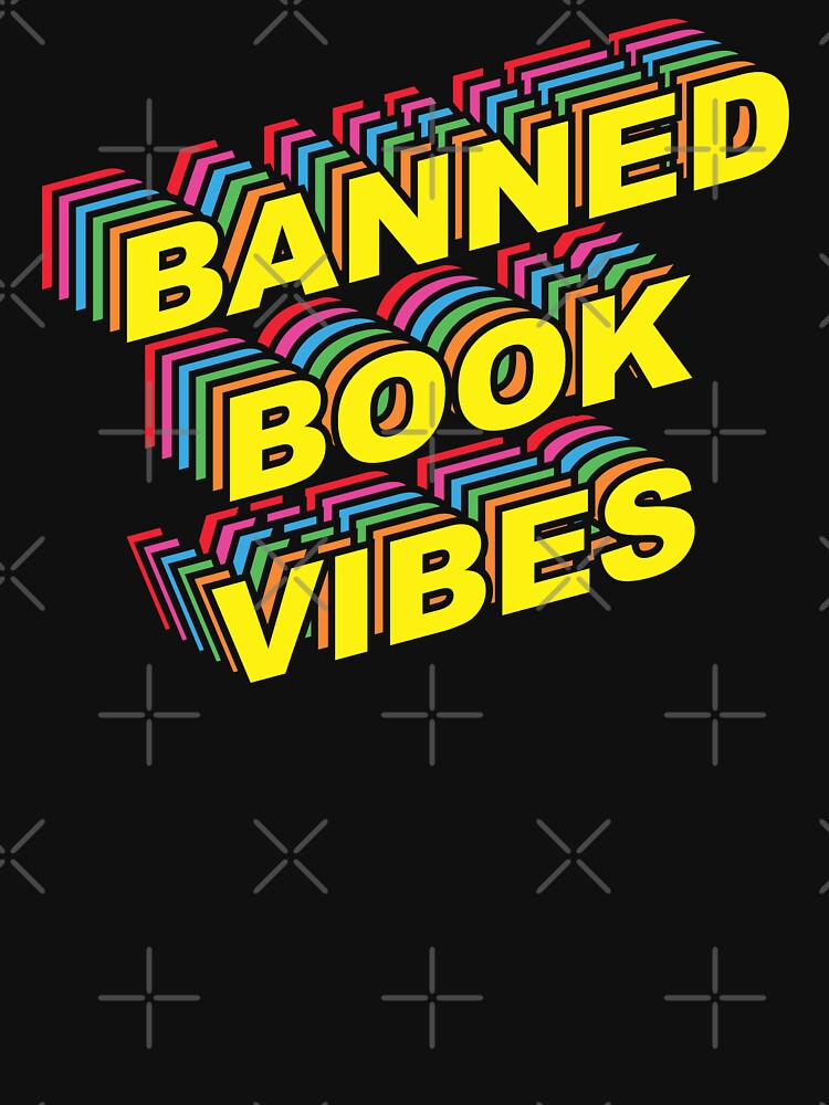 Banned Book Vibes Vintage Rainbow by Huhnerdieb Apparel