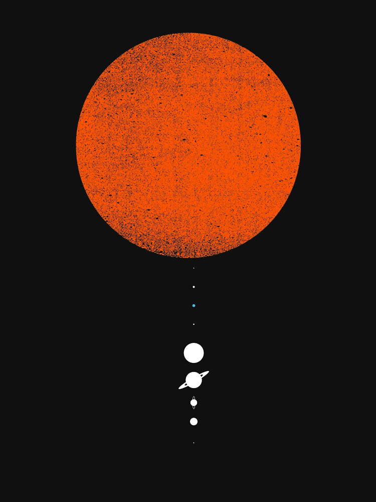 Minimal Solar System by geekchic tees