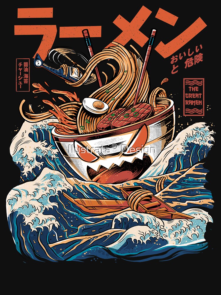 The black Great Ramen by Ilustrata®
