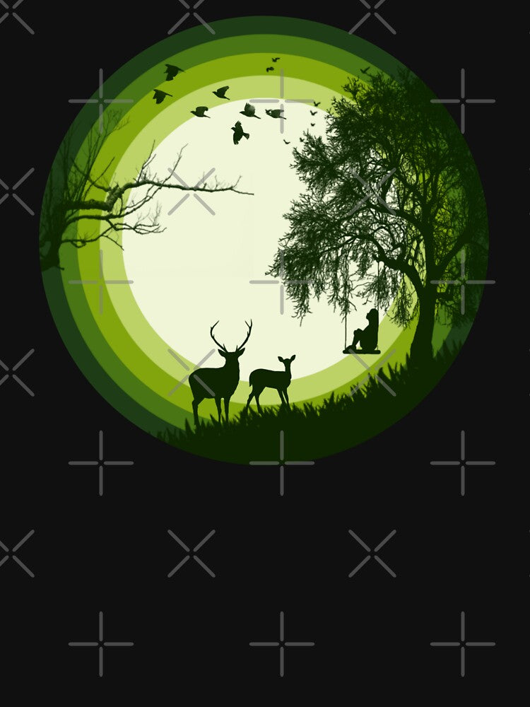 Feel my life landscape vactor graphic design Art by Tshirtstory