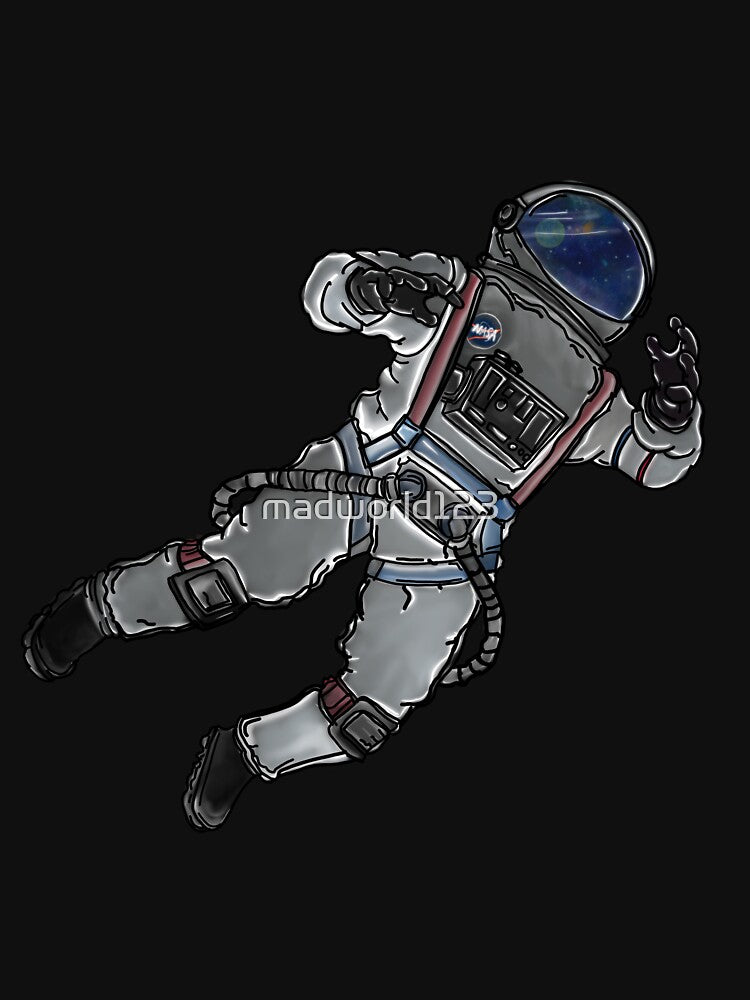 Floating Astronaut in Cosmic Space by madworld123