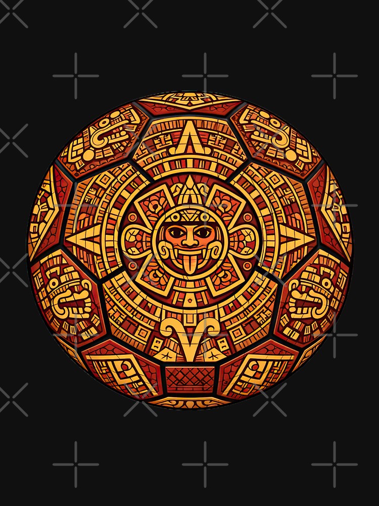 Aztec Sun Soccer Ball – Mexico Football 2026 Fan Art by BrickByDream