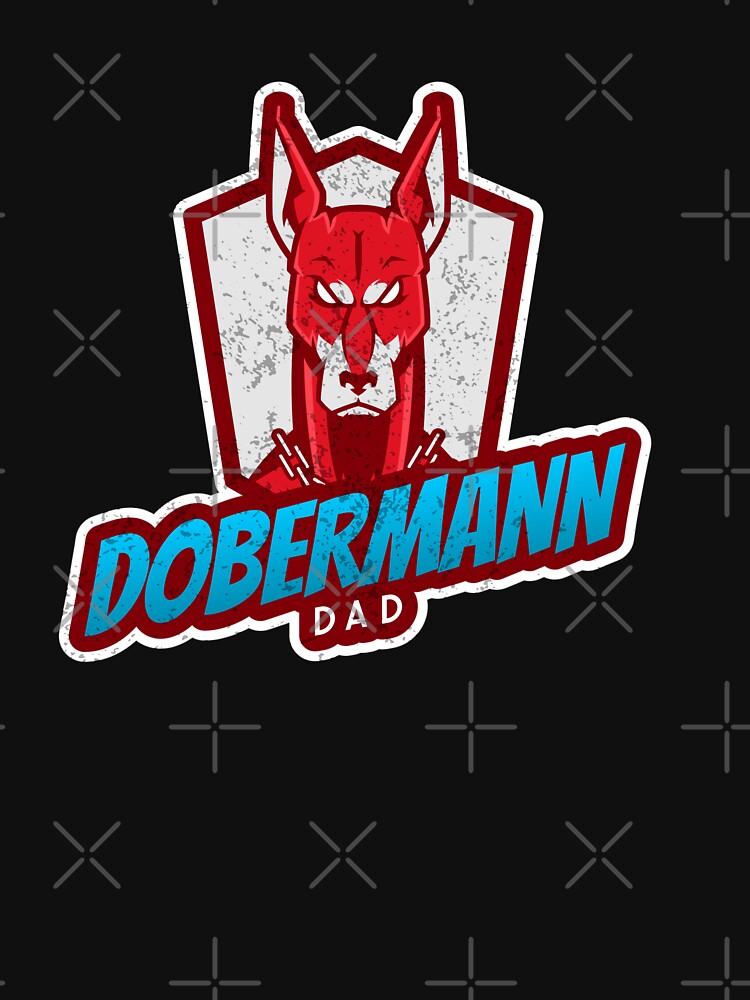 Dobermann Dad T-shirt, Dog Lover Tee, Animal Print Shirt, Gift for Pet Owner by tastodesign