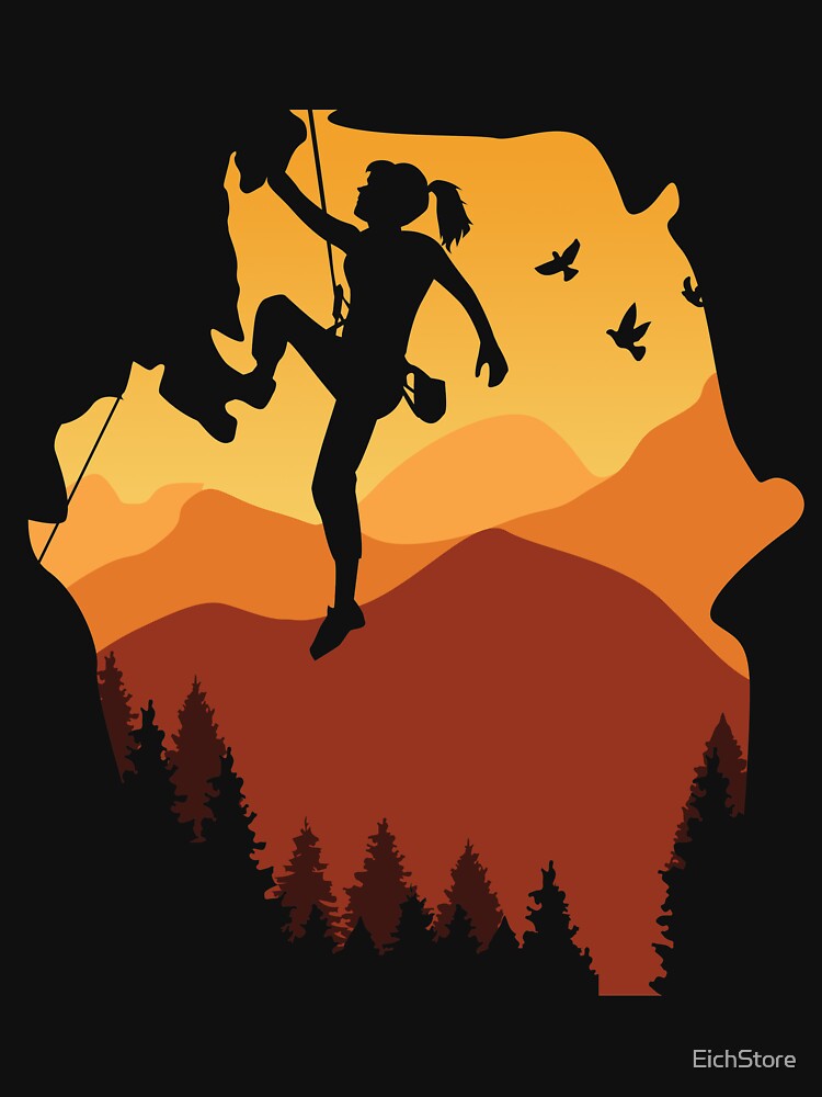 Climber, mountaineer, adventurer, woman. by EichStore