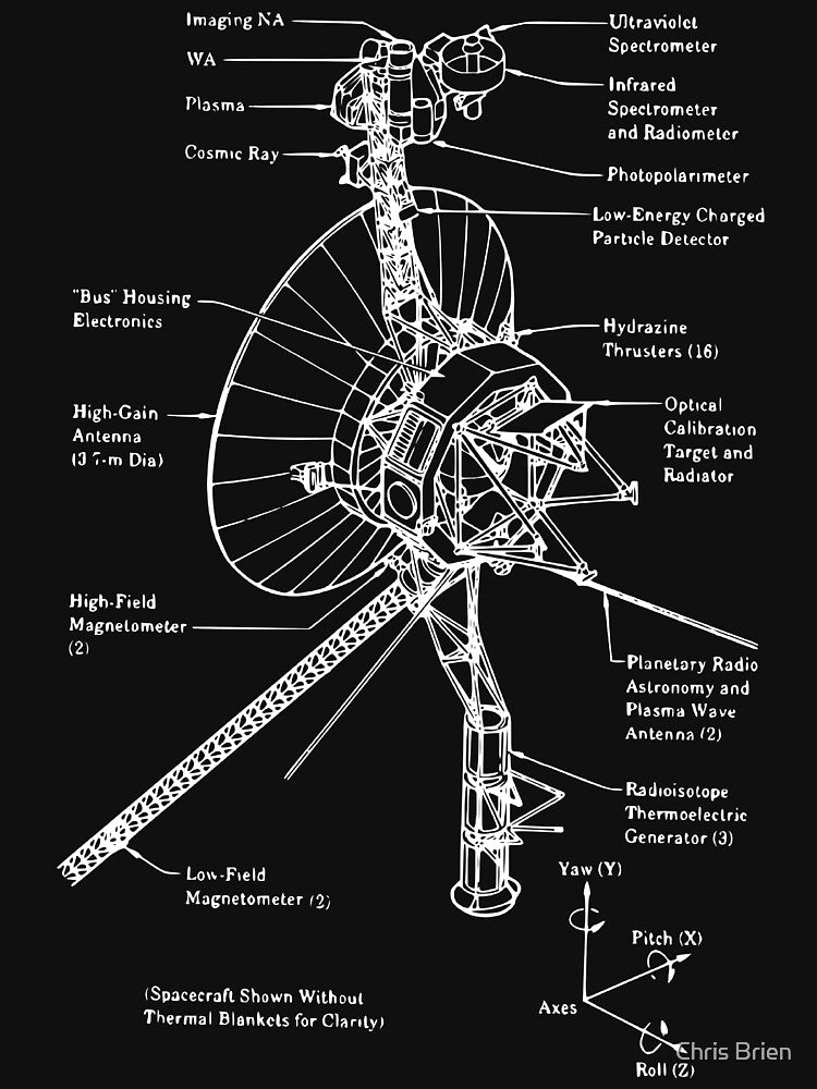 Voyager 1 Schematic by thewisecarrot