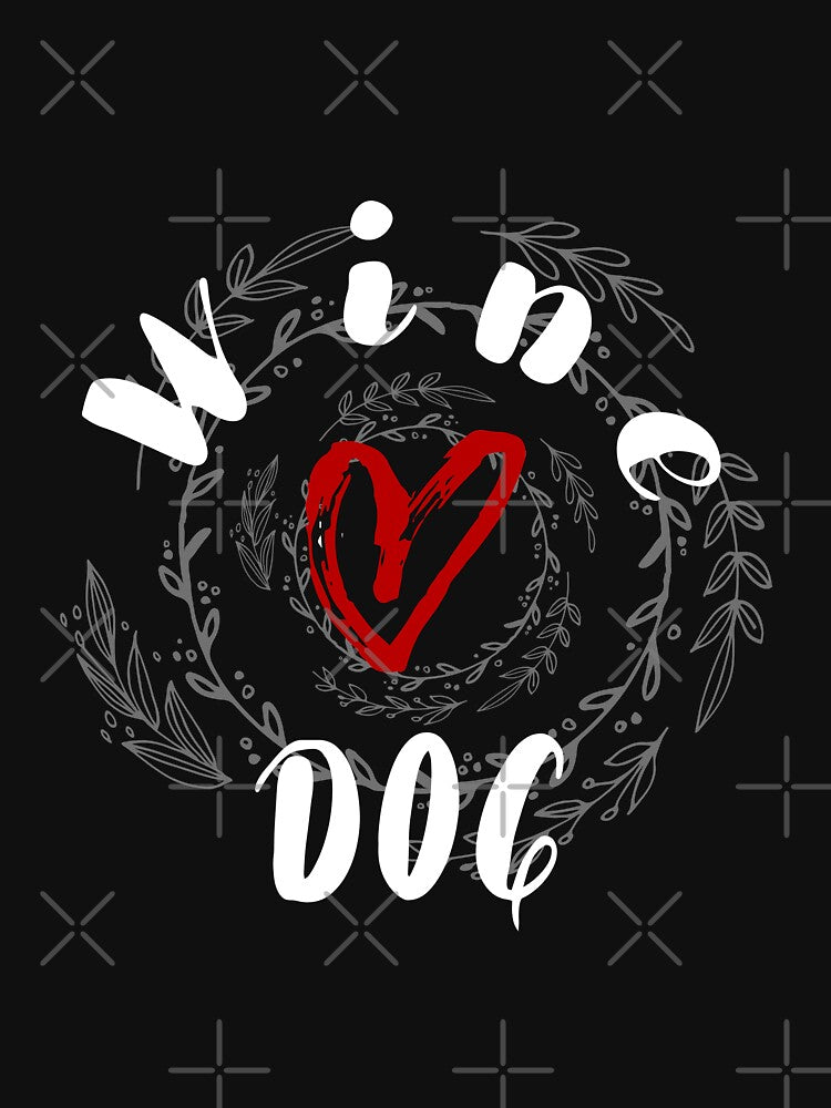 Wine and DOG Gift Idea Funny Dog Lovers by MyPrintex