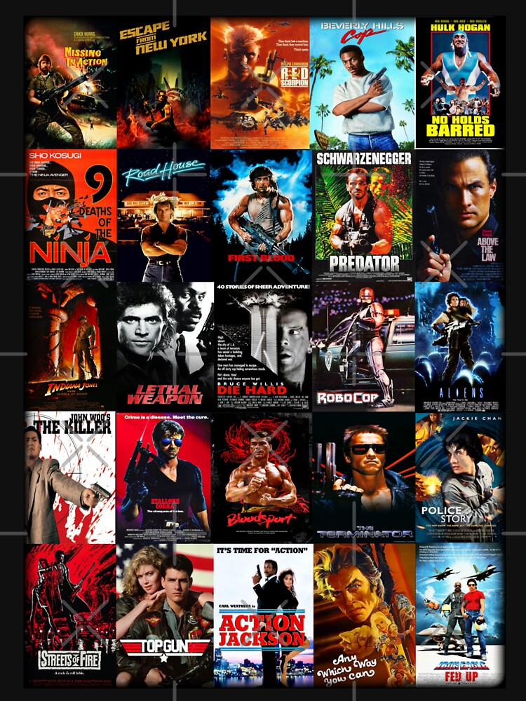 1980s Action Movie Classics by Fed Up Design & Creation