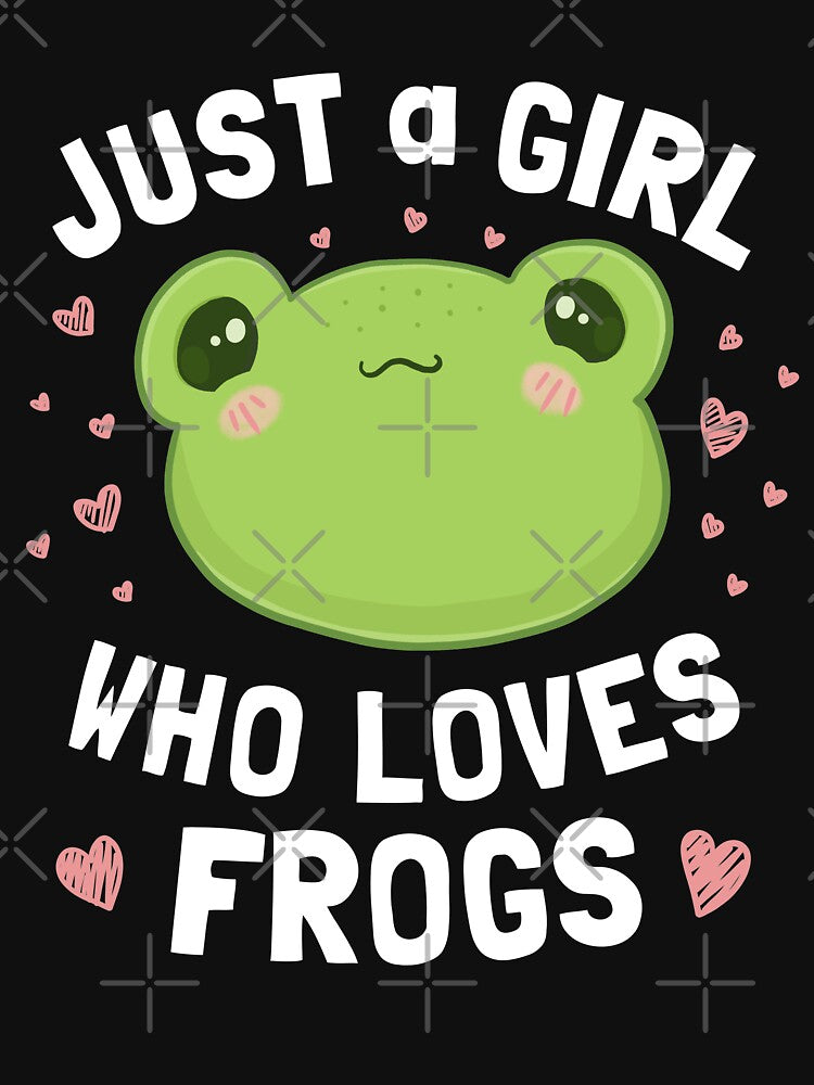Just A Girl Who Loves Frogs Kawaii: Chubby Cottagecore Aesthetic Froggy, Perfect for Teens and Birthday Celebrations by MinistryOfFrogs