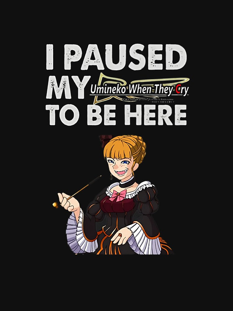 I paused my Umineko When They Cry to be here by Goldenvexa