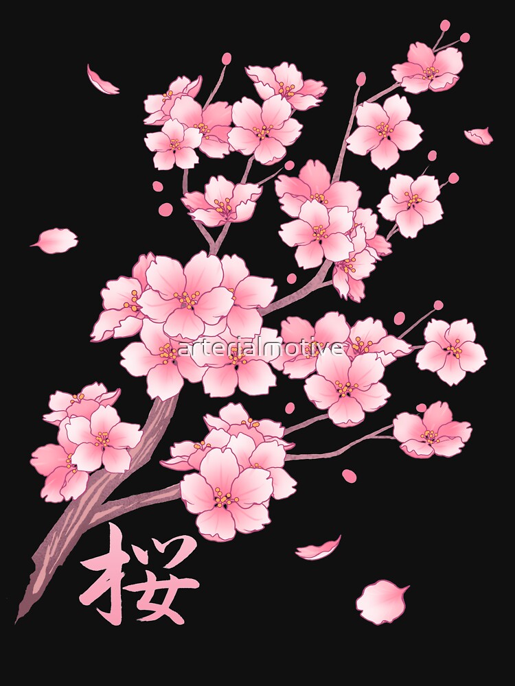 Falling Sakura Cherry Blossom by arterialmotive