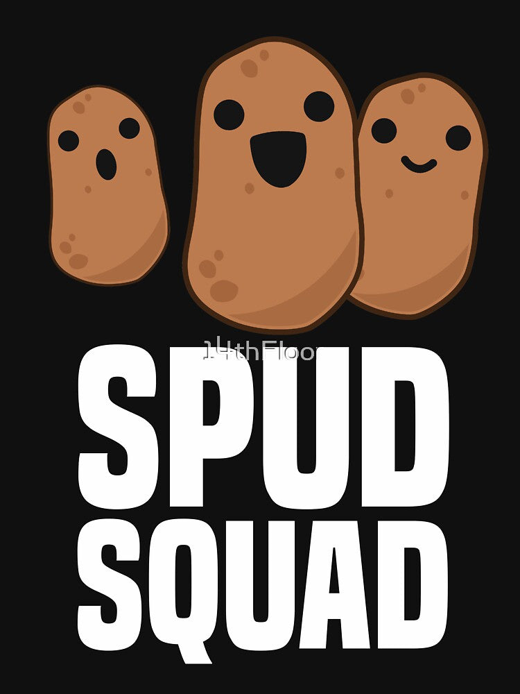 Spud Squad - Funny Potato Shirt, Potatoes Vegetarian Gift by 14thFloor