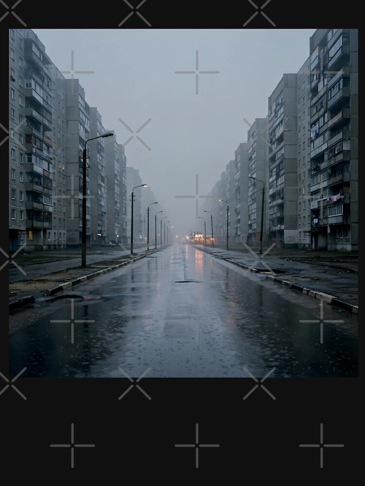 KFC in Foggy Soviet Housing Estate by Late Theory