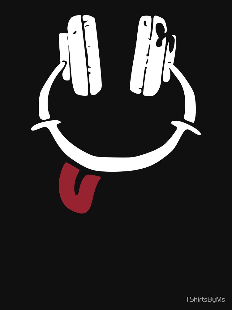 Headphones - smiley - tongue by TShirtsByMs
