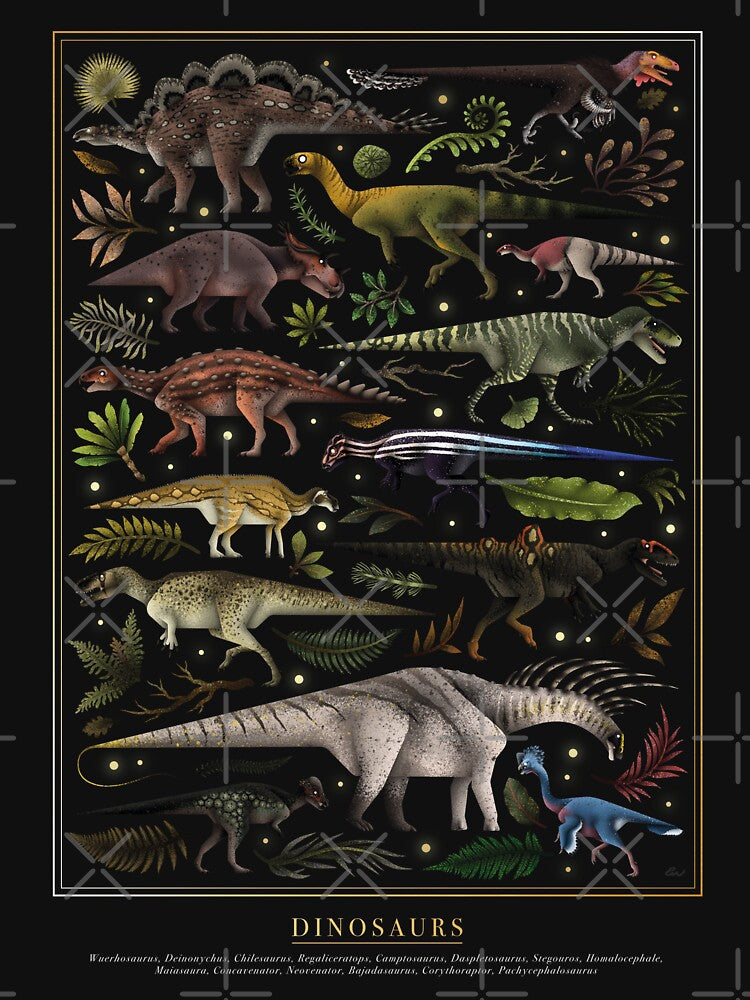 Dinosaurs IV by Emily Higgs Art