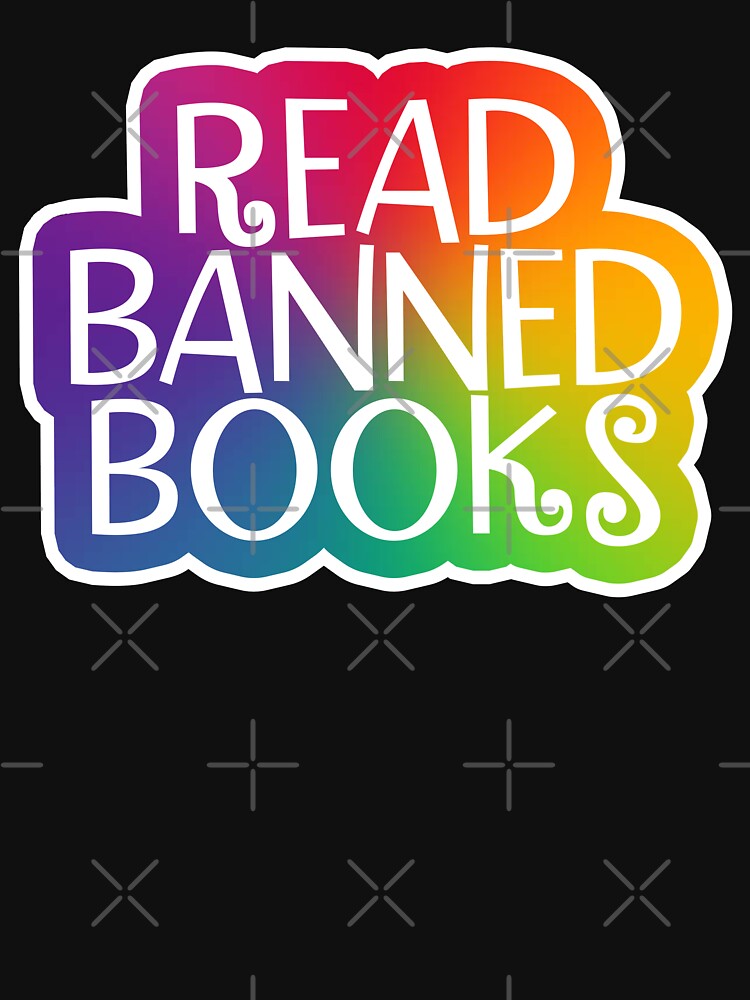 Read Banned Books Sticker Black by baranskini