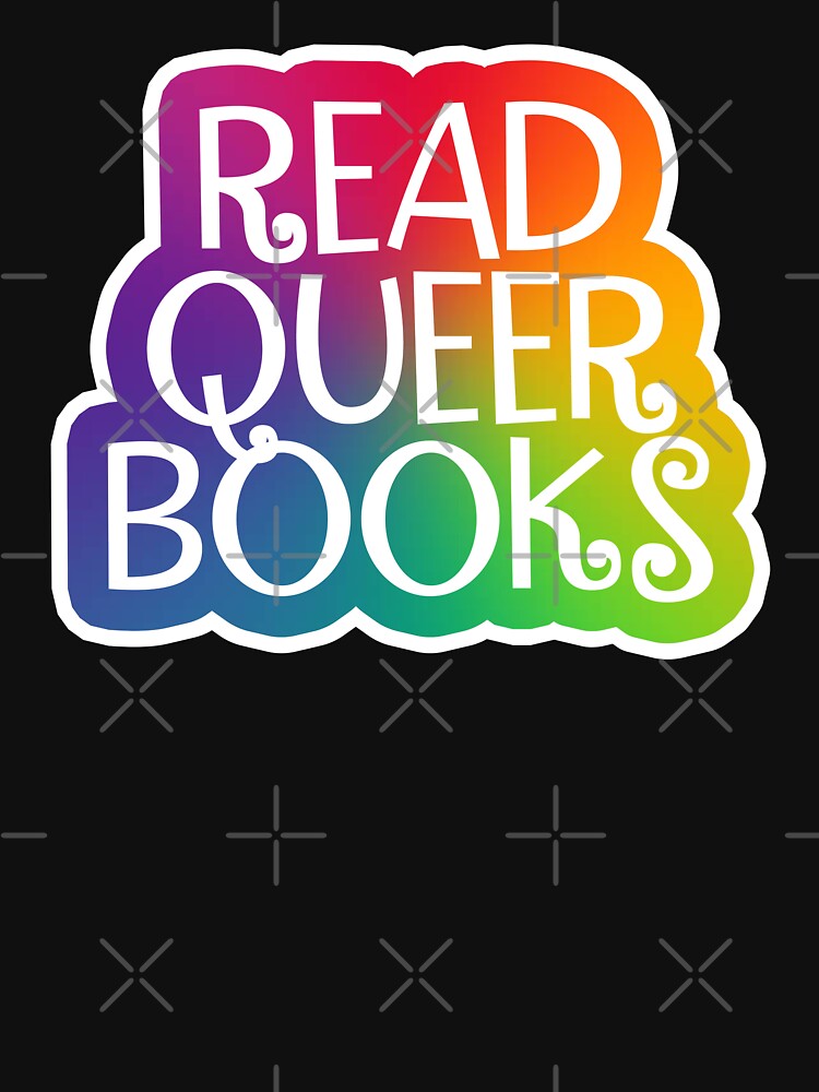 Read Queer Books Sticker Black by baranskini