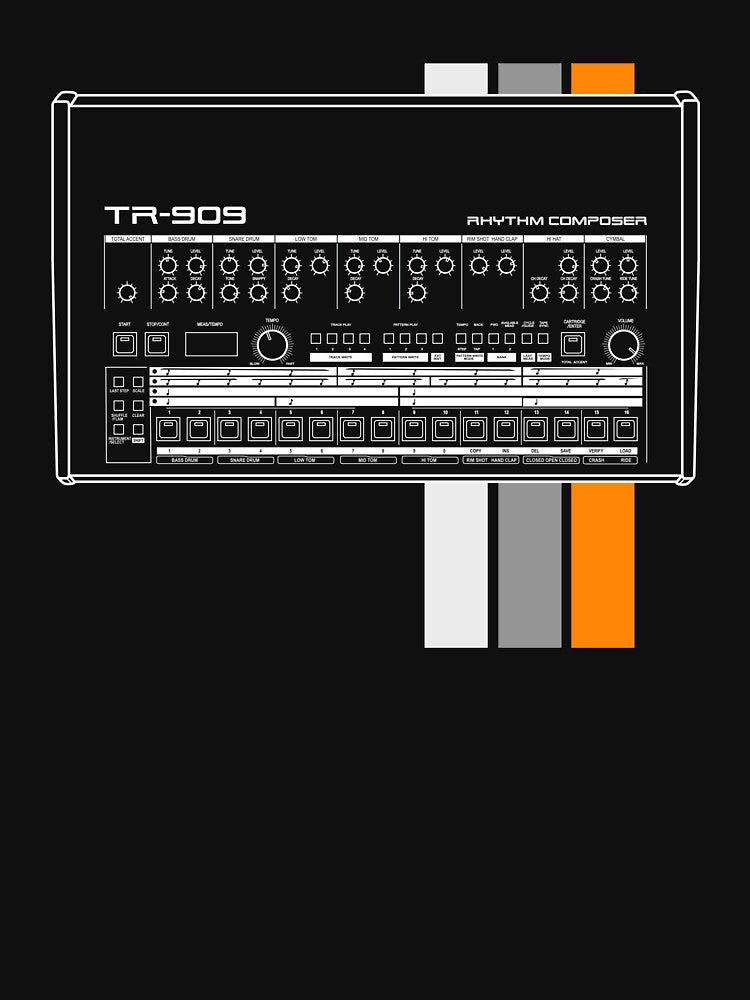TR 909 Dark Background by William Dameron