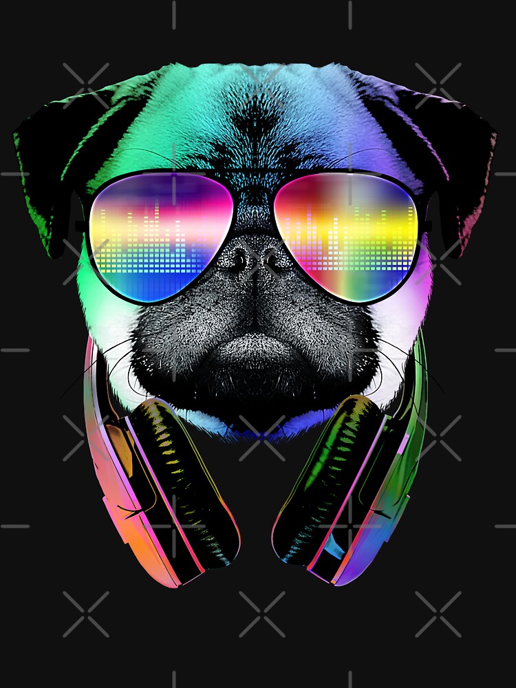 Music Love Pug by clingcling