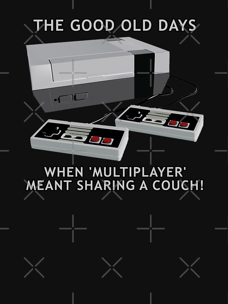 Retro gaming "The Good Old Days When Multiplayer Meant Sharing A Couch!" by JDMTees