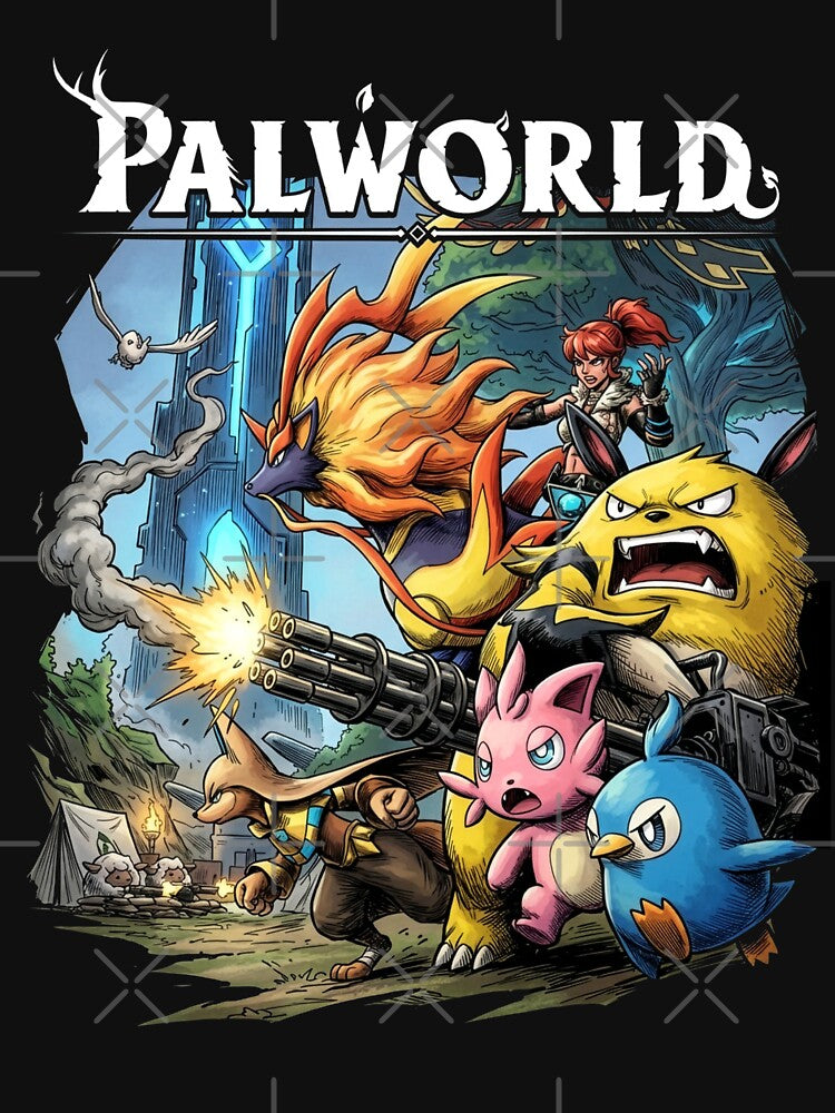 Palworld Chillet Pal Capture Sphere Fan Art by Senpaiwaves
