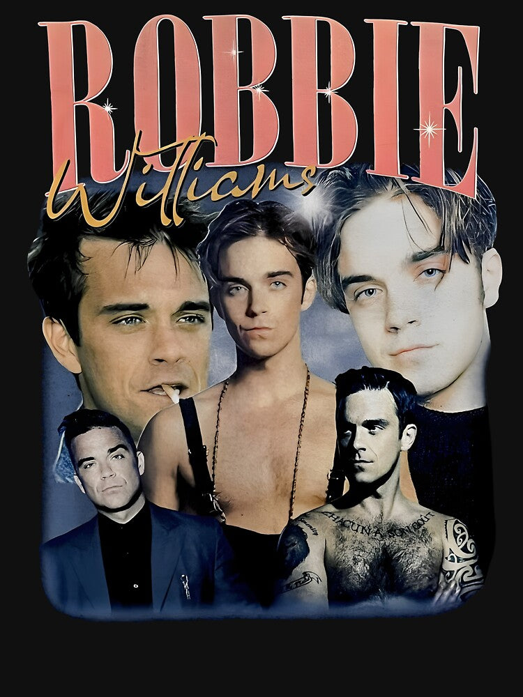 Robbie Williams Retro Tour Vintage Fan Art by VincentGoodLove