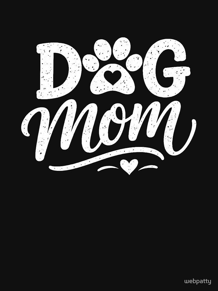 Dog Mom With Paw Print by webpatty