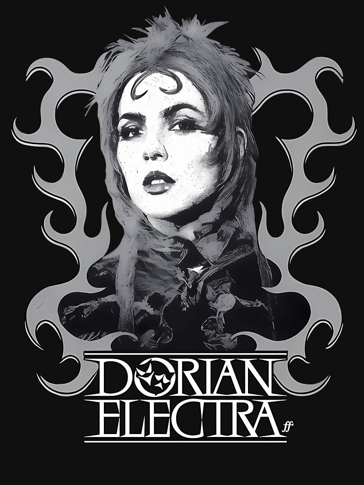 Avant Pop Gothic Flame Border Portrait by Adquid