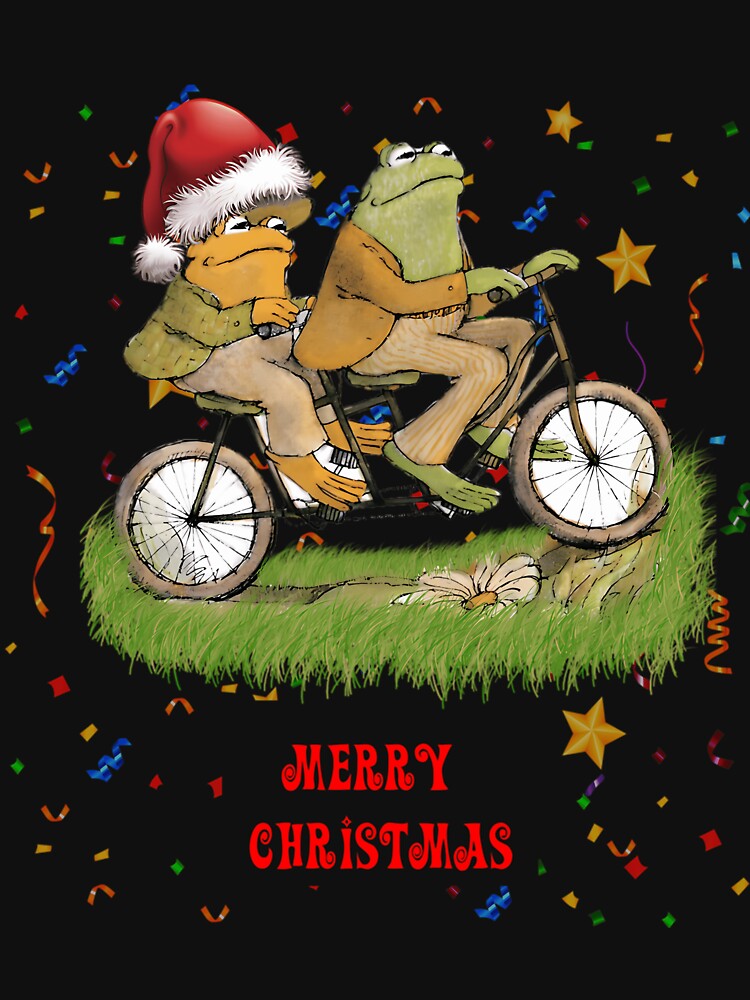 frog and toad on the bike - Merry Christmas by ChosenOnesDen