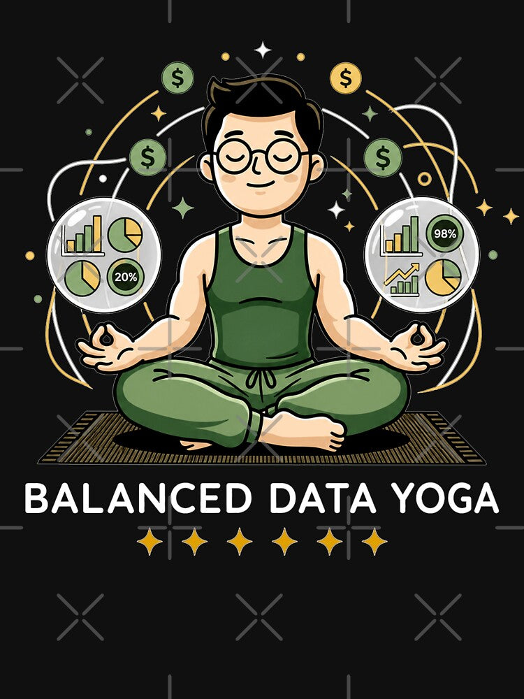 Balanced Data Yoga Funny Accountant Excel Data Analyst. by spreadsheetcafe