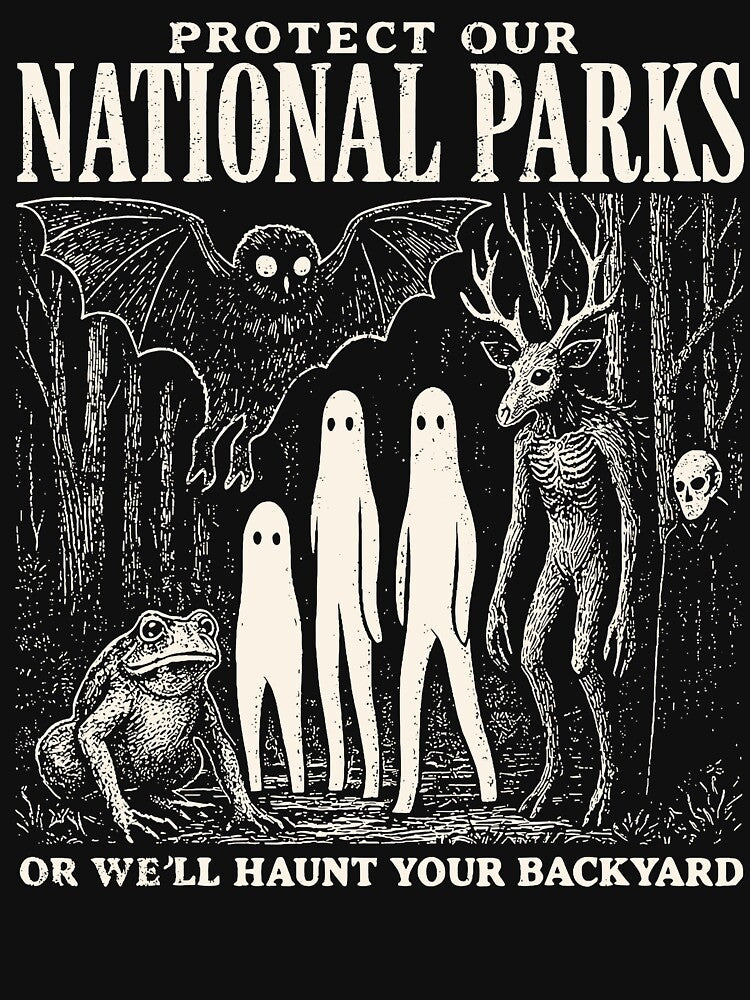 Protect Our National Parks Or We'll Haunt Your Backyards Weirdcore Horror by Lyotirum