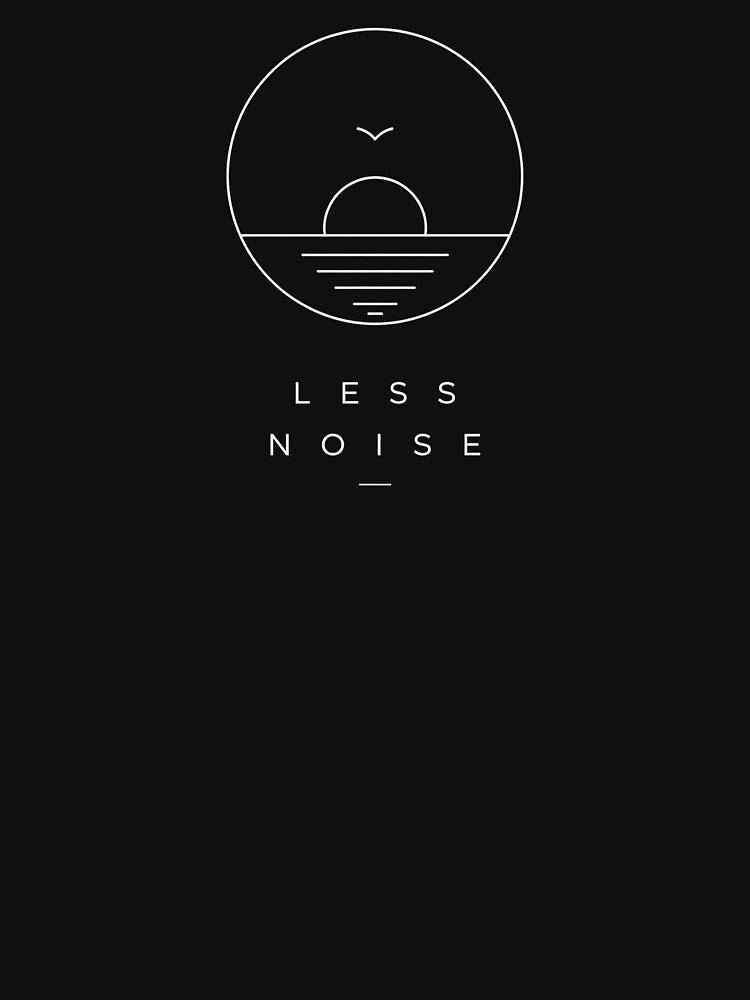 Less Noise Minimalist Sunset Line Art Design | Modern Aesthetic Nature Graphic by maseno