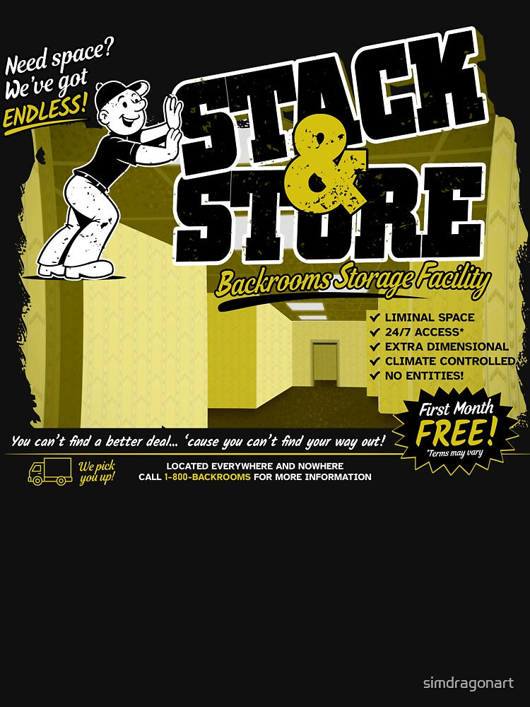 Backrooms Storage Facility Advertisement by simdragonart
