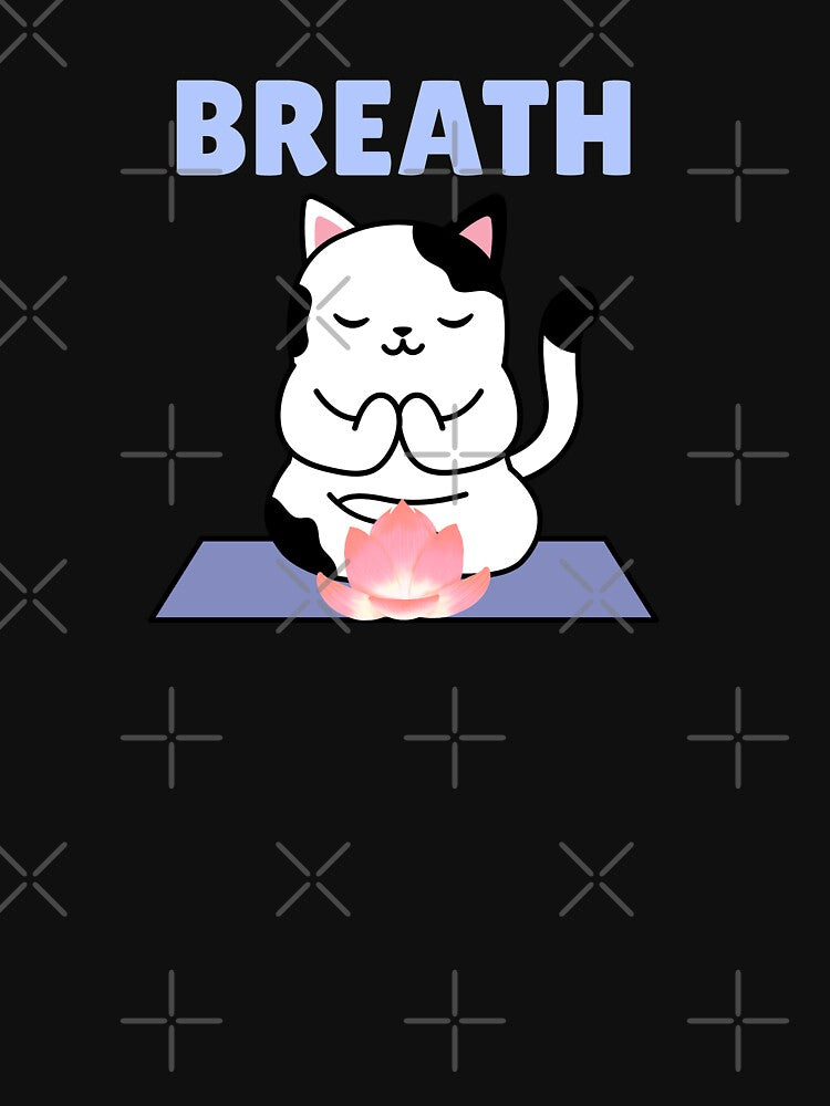 Breath! - Cat practicing yoga lotus flower by GLwithUs