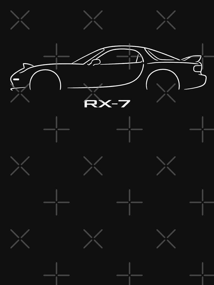 RX-7 Minimalist Line Art by TheArtOfCar
