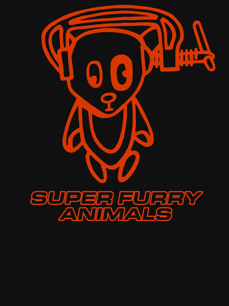 Super Furry Animals, Ice Hockey Hair, Out Spaced, Vintage, Britpop by ElasticaShirts