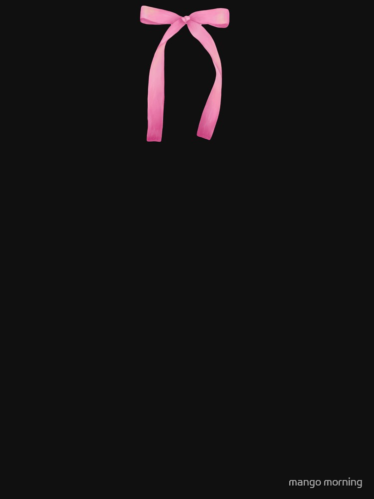 dainty coquette aesthetic hot pink bow by mango morning