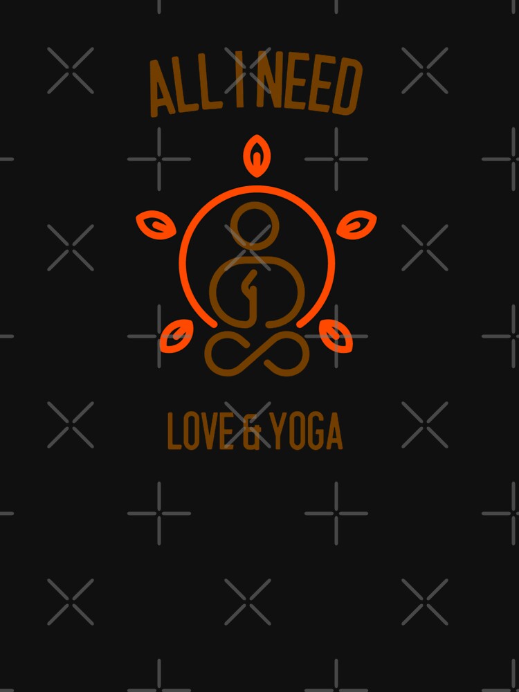 Yoga and Love All I Need Meditation Merch by Zuuag