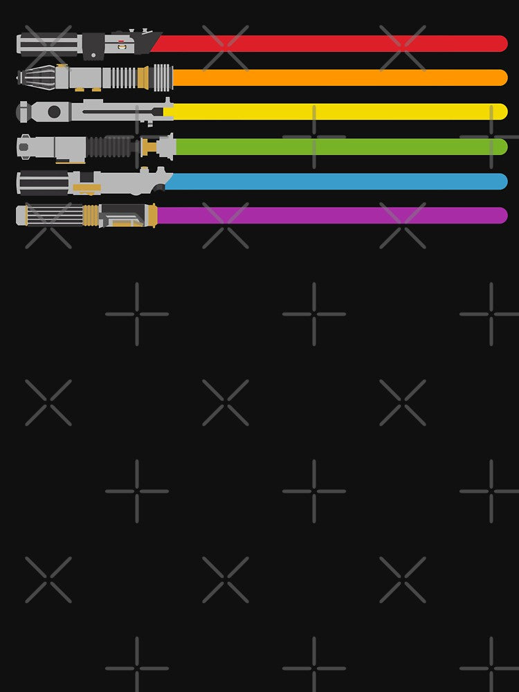 Lightsaber Rainbow by halfabubble