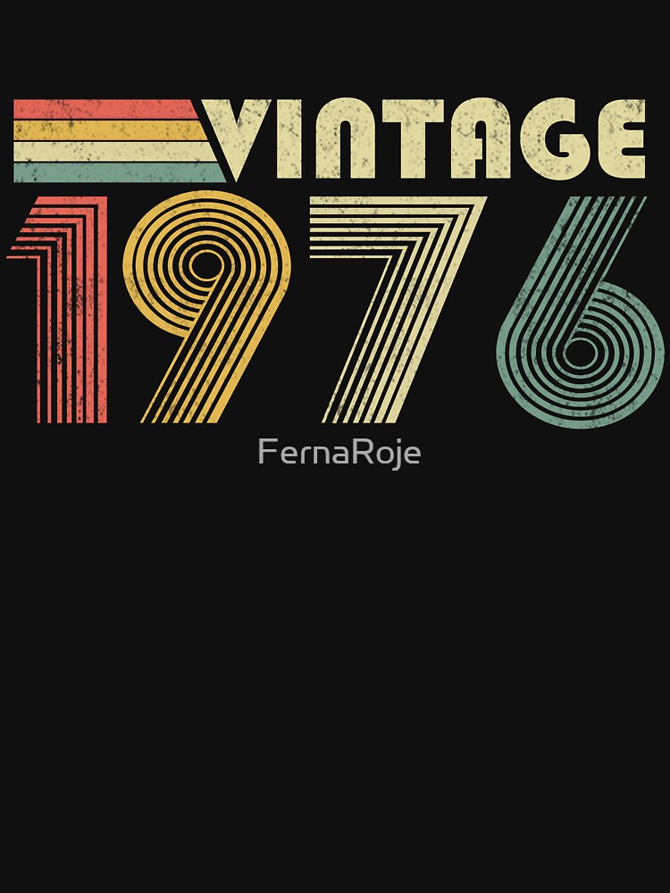 Vintage 1976, 50th Birthday Gift Distressed Design Funny by FernaRoje