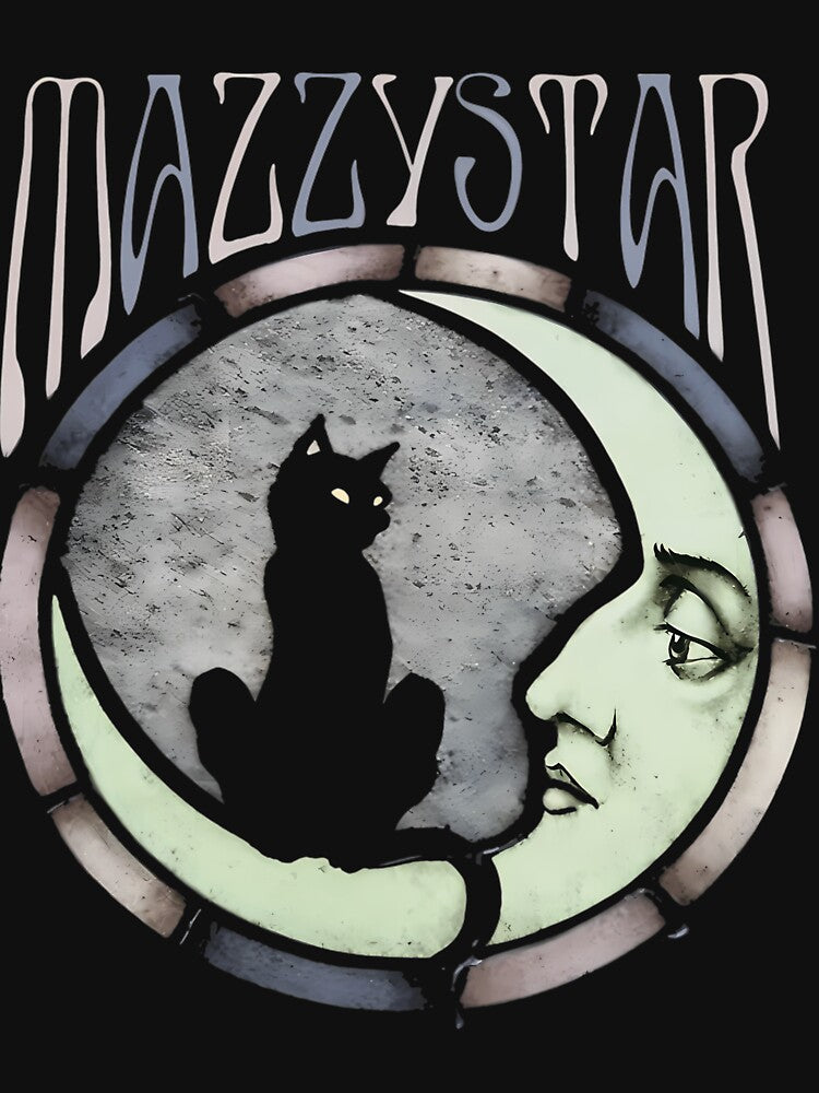Mazzy Star Moon And Cat Vintage by EICHORNWHITE