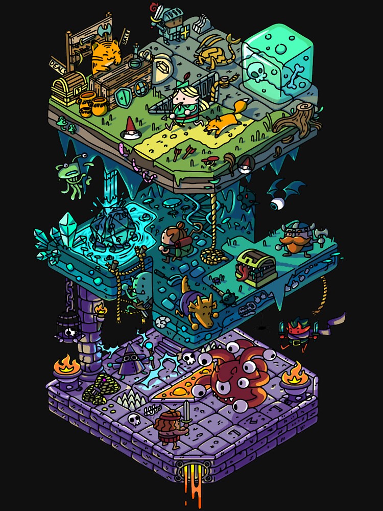 Dungeons and Isometric Dragons by MichelleDelahay
