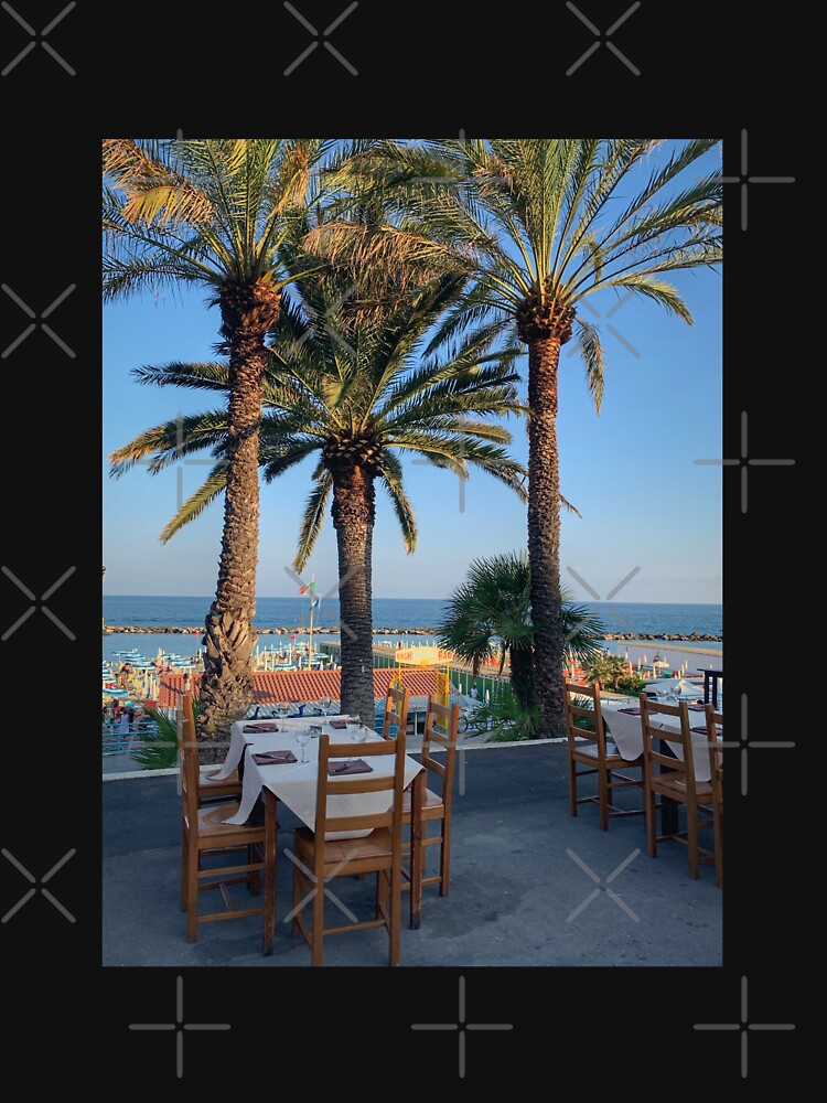 Italian Summer Beach Restaurant Sea Palms by eleonoraingrid